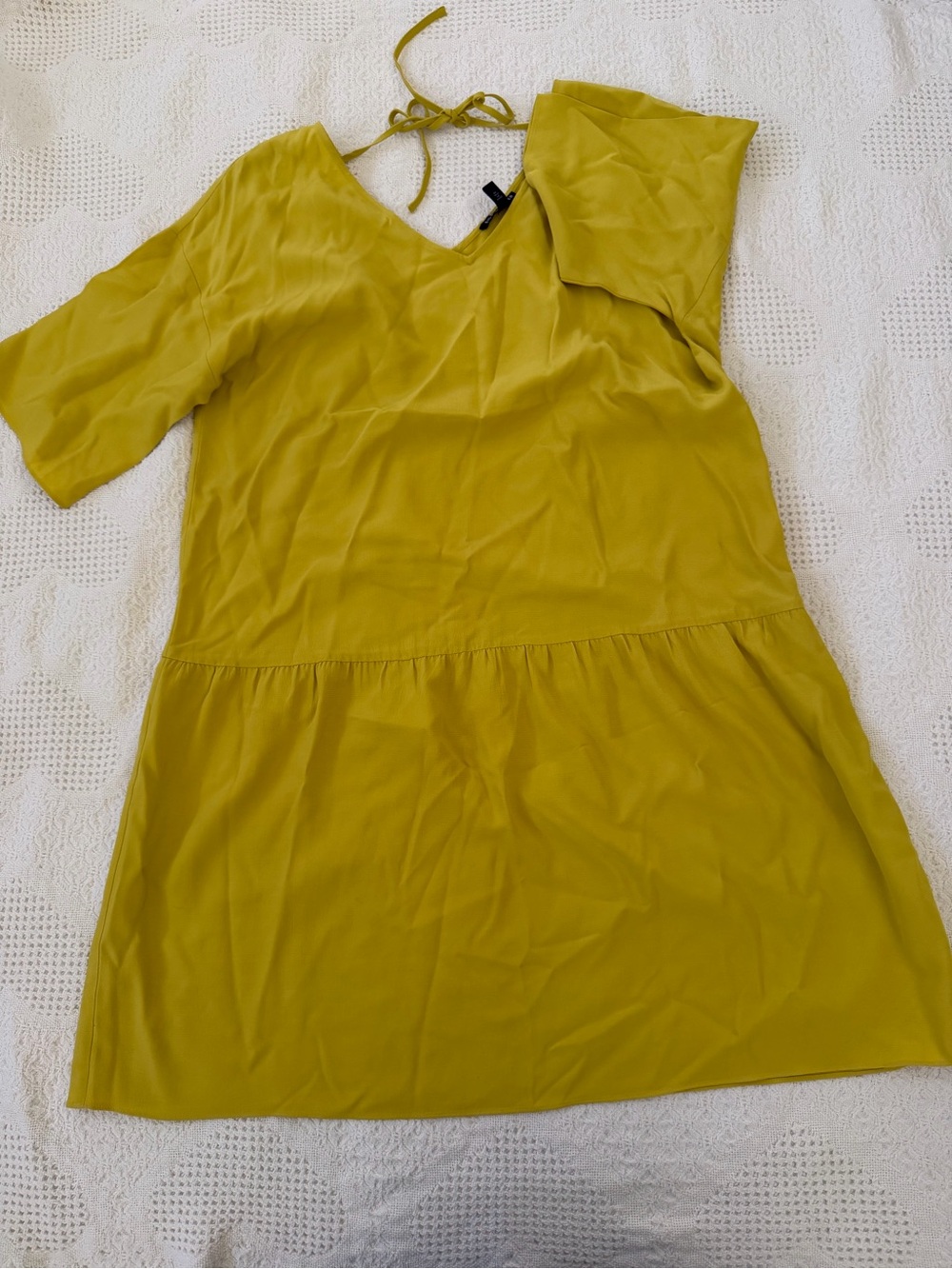 Eileen Fisher Mustard Yellow Sleeveless Top